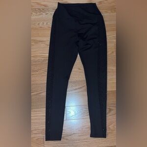 Black Rhinestone Leggings
